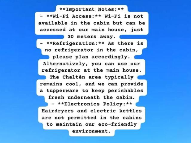 Cerro Electrico - Off The Grid Tiny Houses El Chalten Ngoại thất bức ảnh